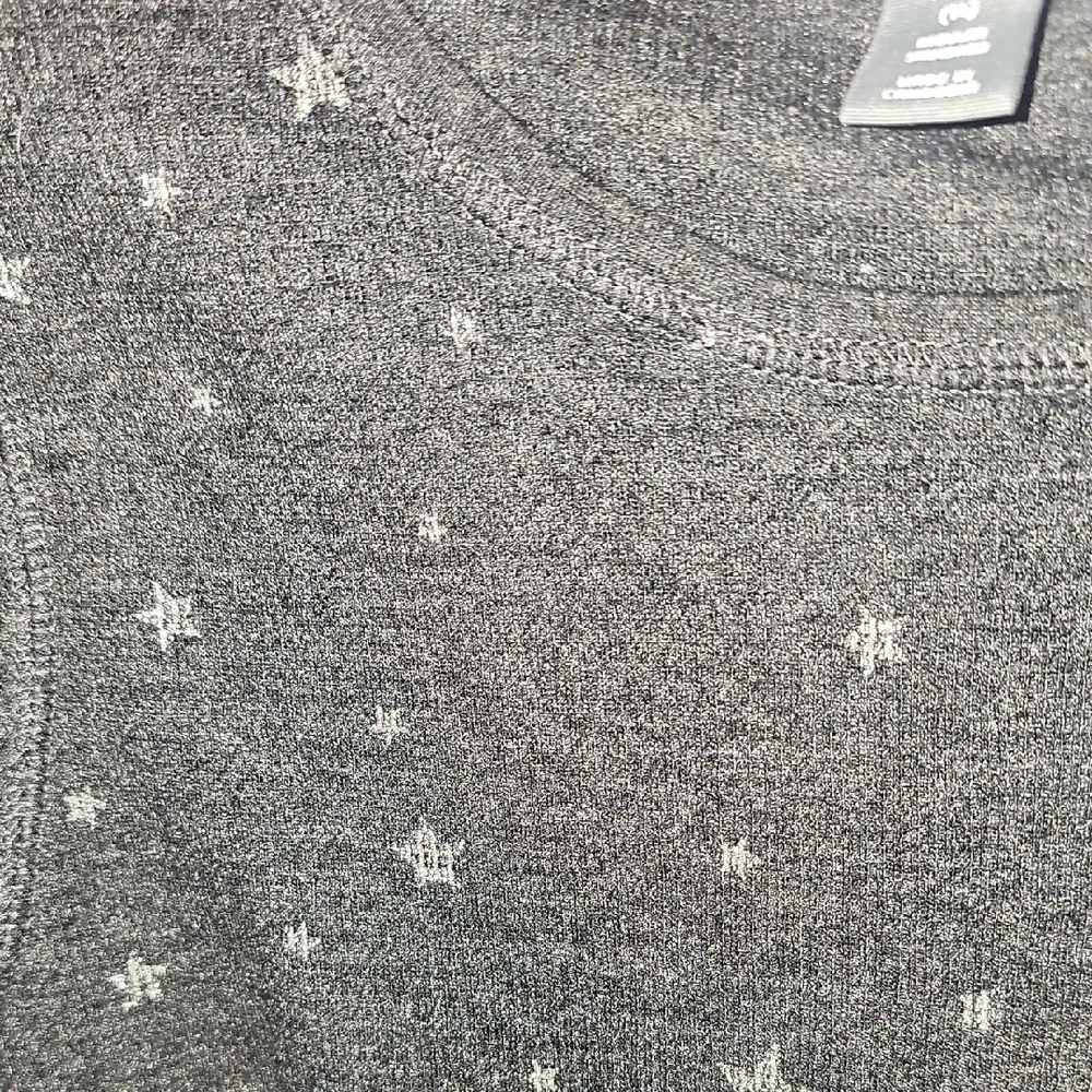 Old Navy Girls Charcoal Star Pattern Long Sleeve Shirt Size 14 (XL)